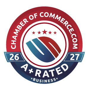 Chamber of Commerce Verified Member, A+ Rated